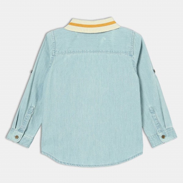 MINI KLUB Boys Contrast Collar Casual Shirt