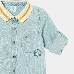 MINI KLUB Boys Contrast Collar Casual Shirt