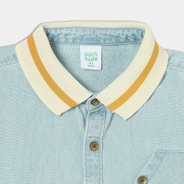 MINI KLUB Boys Contrast Collar Casual Shirt