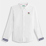 United Colors of Benetton Boys Cotton Printed Back Casual Shirt