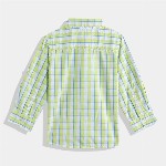 United Colors of Benetton Boys Cotton Windowpane Checked Casual Shirt