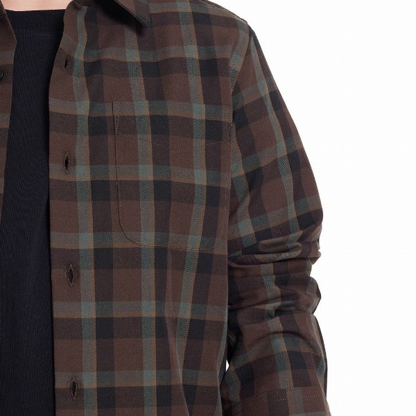 RARE ONES Boys Spread Collar Tartan Checked Cotton Casual Shirt