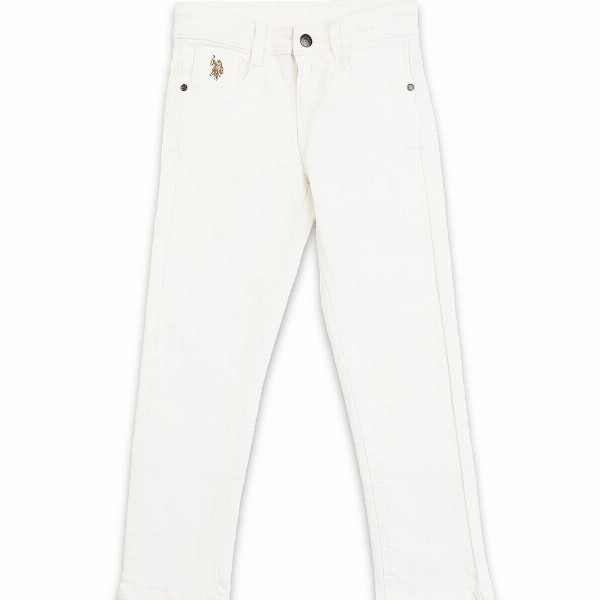 U S Polo Assn Boys White Slim Fit Jeans