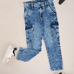 Pantaloons Junior Boys Regular Fit Mid-Rise Heavy Fade Cotton Jeans