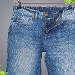 HERE&NOW Boys Wide Leg Mid-Rise Heavy Fade Stretchable Jeans
