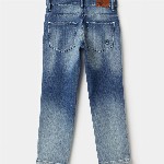 United Colors of Benetton Boys Straight Fit Mid-Rise Heavy Fade Jeans