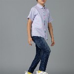 TALES & STORIES Boys Blue Slim Fit Light Fade Stretchable Denim Jeans