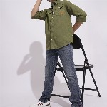 Jack & Jones Junior Boys Mid-Rise Straight Fit Stretchable Jeans