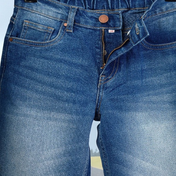 HERE&NOW Boys Wide Leg Mid-Rise Slash Knee Heavy Fade Stretchable Jeans