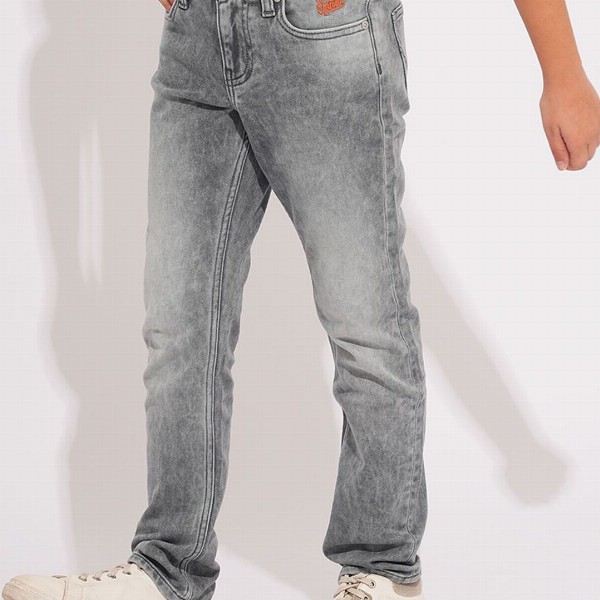 Jack & Jones Junior Boys Straight Fit Mid-Rise Pure Cotton Heavy Fade Jeans