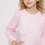 Vero Moda Girls Puff Sleeve Fit & Flare Dress