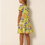 Vero Moda Girls Conversational Print A-Line Dress