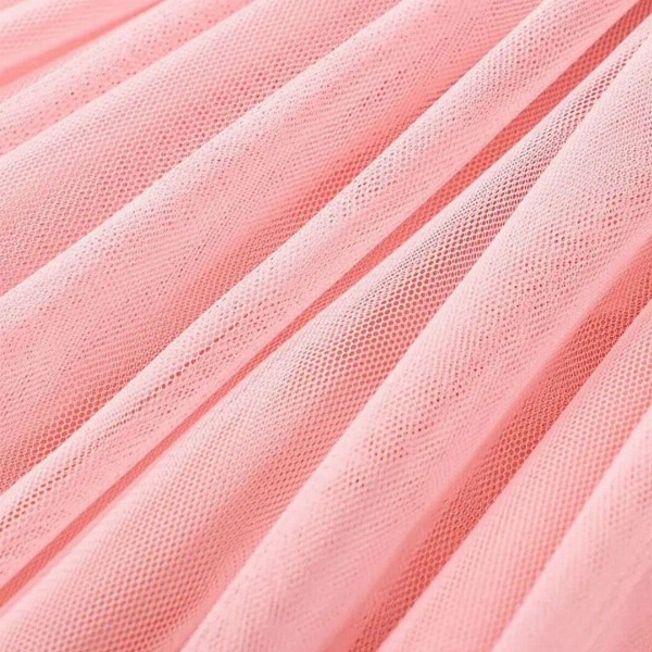 BAESD Flutter Sleeve Net Puff Sleeves Fit & Flare Dress