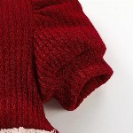 Girls Floral Print Embroidered Fit & Flared Dress