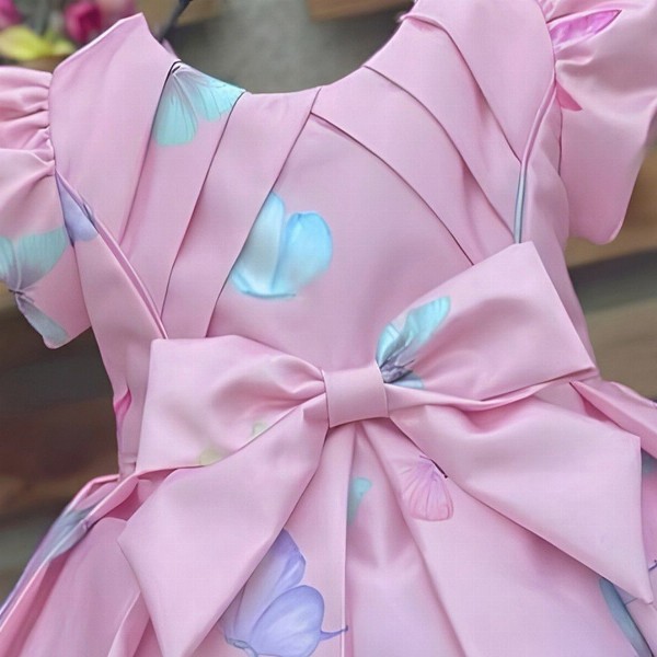 Miss & Chief Animal Print Satin A-Line Dress