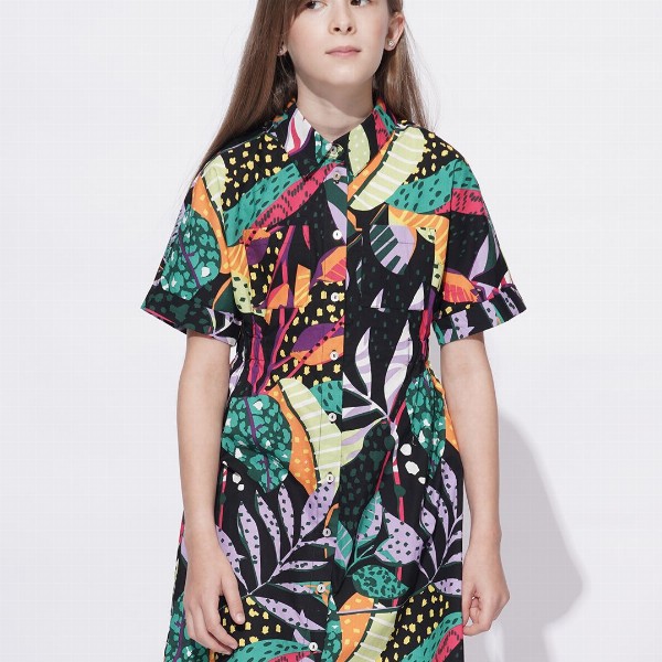 Vero Moda Tropical Printed A-Line Dress