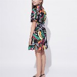 Vero Moda Tropical Printed A-Line Dress