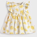 Somersault Girls Lemon Slice Printed Fit & Flare Dress