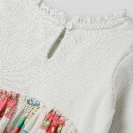 Somersault Girls Round Neck Conversational Printed Cotton Fit & Flare Dress