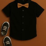 TOGEPI Boys Shirt with Shorts