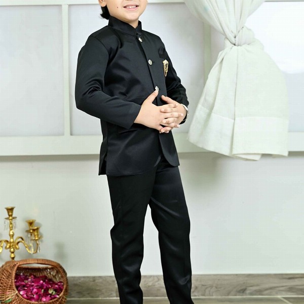 BT DEZINES Boys Single-Breasted Two-Piece Suit