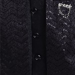 FOURFOLDS Boys Embellished Sequinned Mandarin collar Bandhgala Blazer With Trouser