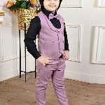 BT DEZINES Boys Double-Breasted Three-Piece Suit