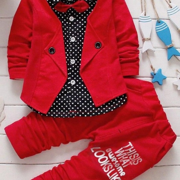 Hikuj Boys 2-Piece Coat & Pant Suit Set