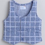 BUMZEE Infant Boys Pure Cotton Shirt With Shorts & Waistcoat
