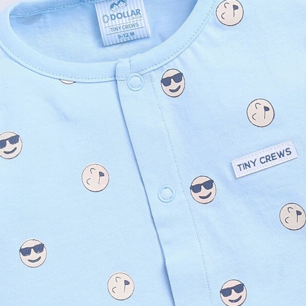 Dollar Boys Round Neck Printed T-shirt with Trousers