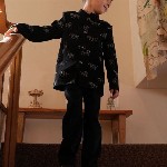 Funny Bones Clothings Boys Embroidered Bandhgala Jodhpuri Blazer With Trousers