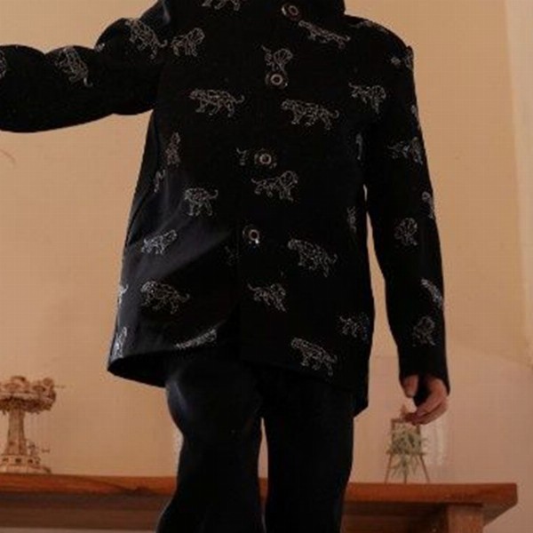 Funny Bones Clothings Boys Embroidered Bandhgala Jodhpuri Blazer With Trousers