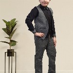 BAESD Boys 3-Pcs Checked Suits, Wedding and all Ocassions.