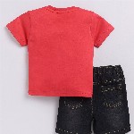 Dollar Boys Round Neck Printed T-shirt with Shorts