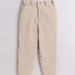 BAESD Boys 3-Piece Striped V-Neck Single-Breasted Suit With Bow