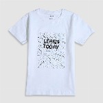 CAVIO Boys Printed Pure Cotton Single-Breasted Blazer With Crew-Neck T-Shirt