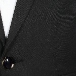 SG YUVRAJ Boys Black Solid Party Tuxedo Blazer