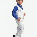 Go Berry Boys Checked Single-Breasted 3-Piece Suits