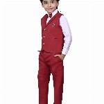 VALUE CREATION Boys Waistcoat Shirt & Trousers 3-Piece Suit