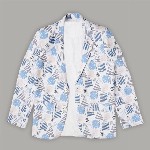 CAVIO Boys Printed Pure Cotton Single Breasted Blazer With T-Shirt