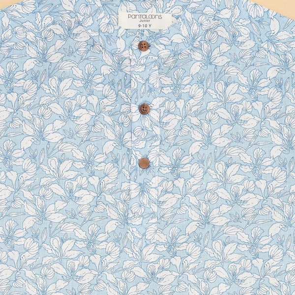 Pantaloons Junior Boys Floral Printed Opaque Casual Shirt