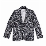CAVIO Boys Geometric Pure Cotton Cambric Blazer With T-shirt