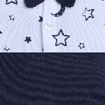 BUMZEE Boys Printed Pure Cotton Shirt with Short Set With Bow Suspender & Cap