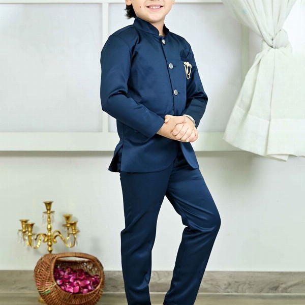 BT DEZINES Boys Single-Breasted Two-Piece Suit