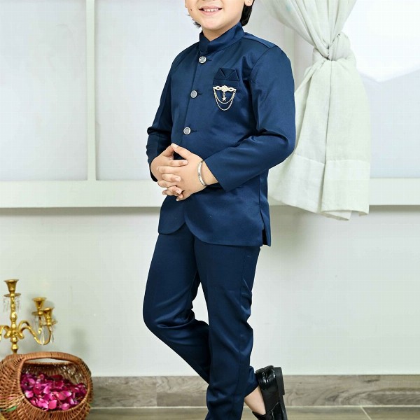 BT DEZINES Boys Single-Breasted Two-Piece Suit