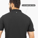 Harfun Men Solid Polo Collar Ziptech T-shirt