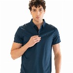STRCH Men Anti Odour Solid Polo Collar T-shirt