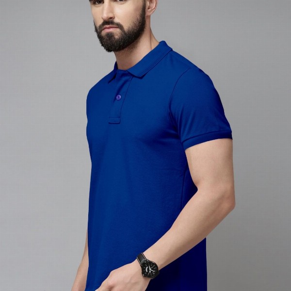 Metronaut Men Polo Collar Pockets Slim Fit T-shirt
