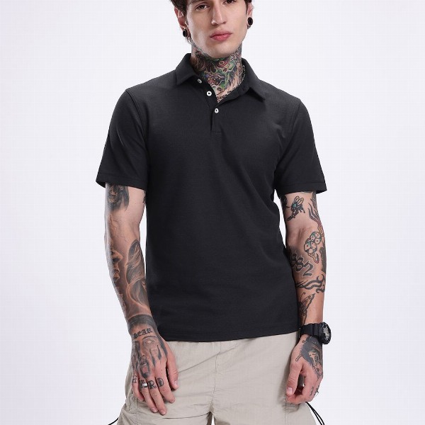 Kook N Keech Solid Pure Cotton Polo Collar T-shirt