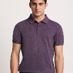 THE BEAR HOUSE Men Solid Regular Fit Cotton Polo Collar T-Shirt